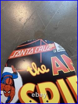 Santa Cruz X Marvel Spider Man Screaming Hand Skateboard Deck RARE