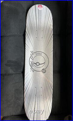 Santa Cruz X Pokemon Mewtwo Skateboard Deck RARE 8.0 x 31.6 IN HAND