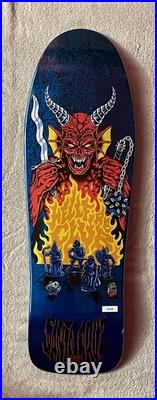 Santa Cruz X Stranger Things Tom Knox Hellfire Pit Skateboard Deck 10.07