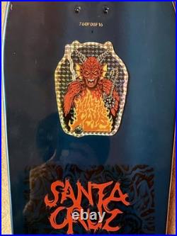 Santa Cruz X Stranger Things Tom Knox Hellfire Pit Skateboard Deck 10.07