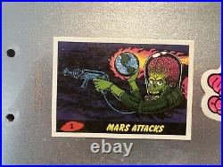 Santa Cruz X Topps Mars Attacks Skateboard Deck Blind Bag Metallic Reaper RARE 1