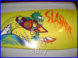 Santa Cruz YELLOW Keith Meek Slasher reissue skateboard deck SEALED, ultra rare