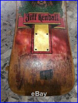 Santa Cruz skateboard Jeff Kendall jagermeister deck restored