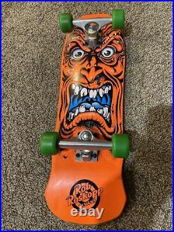 Santa Cruz skateboard Roskopp Face deck mini Cruiser Complete rare orange