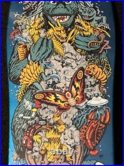 Santa Cruz x Godzilla Kaiju Roskopp Limited Edition Skateboard Deck