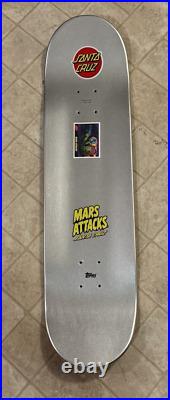 Santa Cruz x Mars Attacks Skateboard Deck 8.25 x 3.18 BLACKLIGHT