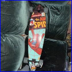 Santa Cruz x Marvel Spiderman Skateboard Preowned Scuffs Wear