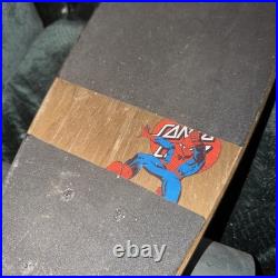 Santa Cruz x Marvel Spiderman Skateboard Preowned Scuffs Wear