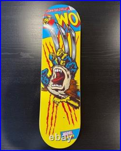 Santa Cruz x Marvel WOLVERINE Screaming Hand Skateboard Deck Limited Edition NOS