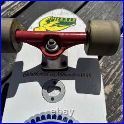 Santa Cruz x Pabst Blue Ribbon Cold One Skateboard Deck Built-in Bottle Opener