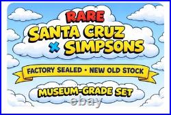 Santa Cruz x Simpsons Skateboard TRIO Sealed / Bagged Museum Set