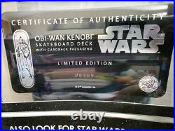 Santa Cruz x Star Wars Deck Skateboards Limited Edition Obi-Wan Kenobi WithCOA