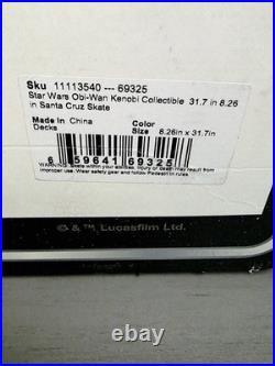 Santa Cruz x Star Wars Deck Skateboards Limited Edition Obi-Wan Kenobi WithCOA