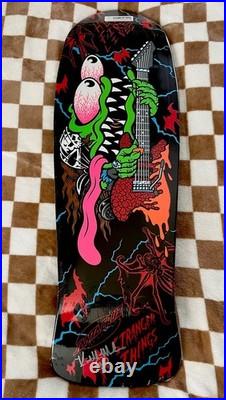 Santa Cruz x Stranger Things Eddie Slasher SIGNED Skateboard Deck GITD 10.1