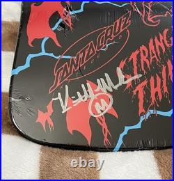 Santa Cruz x Stranger Things Eddie Slasher SIGNED Skateboard Deck GITD 10.1