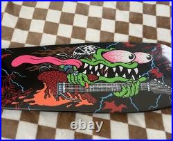 Santa Cruz x Stranger Things Eddie Slasher SIGNED Skateboard Deck GITD 10.1