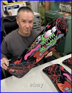Santa Cruz x Stranger Things Eddie Slasher SIGNED Skateboard Deck GITD 10.1
