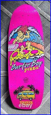 Santa Cruz x Stranger Things SURFER BOY PIZZA skateboard deck 1 of 520