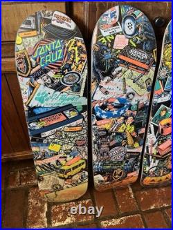 Santa Cruz x Stranger Things Seasons 1-4 Skateboard Deck Set SEALED Netflix