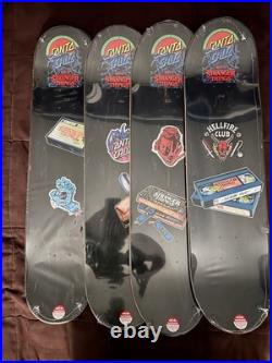 Santa Cruz x Stranger Things Seasons 1-4 Skateboard Deck Set SEALED Netflix