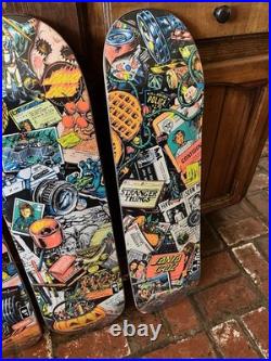 Santa Cruz x Stranger Things Seasons 1-4 Skateboard Deck Set SEALED Netflix