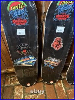 Santa Cruz x Stranger Things Seasons 1-4 Skateboard Deck Set SEALED Netflix