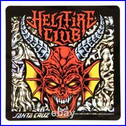 Santa Cruz x Stranger Things Skateboard Deck Hellfire Club Flames 9.0 x 32