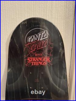 Santa Cruz x Stranger Things Skateboard Deck Hellfire Club Flames 9.0 x 32