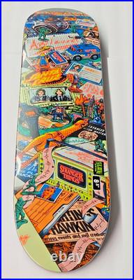 Santa Cruz x Stranger Things Skateboard Deck Season 5, 8.5 Red Glow In The Dark