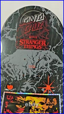 Santa Cruz x Stranger Things Skateboard Deck Season 5, 8.5 Red Glow In The Dark
