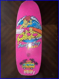 Santa Cruz x Stranger Things Surfer Boy Pizza Skateboard Deck 520 Made Sold Out