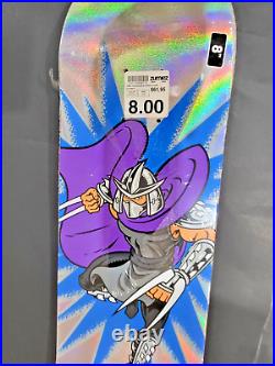 Santa Cruz x Teenage Mutant Ninja Turtles Shredder Deck 8 TMNT Skateboard RARE