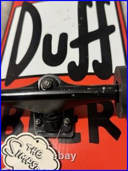 Santa Cruz x The Simpsons Duff Beer Can Cruiser Skateboard. Pre Own complete