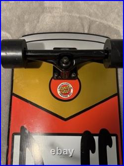 Santa Cruz x The Simpsons Duff Beer Can Cruiser Skateboard. Pre Own complete