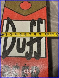 Santa Cruz x The Simpsons Duff Beer Can Cruiser Skateboard. Pre Own complete