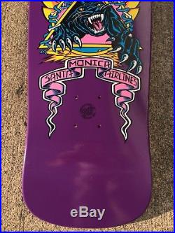 Santa Monica Airlines SMA Cruz Natas Panther Reissue Purple Skateboard Deck Ltd