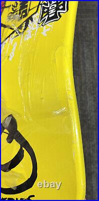 Santa cruz Jeff Kendal Graffiti Skateboard Deck Yellow Reissue