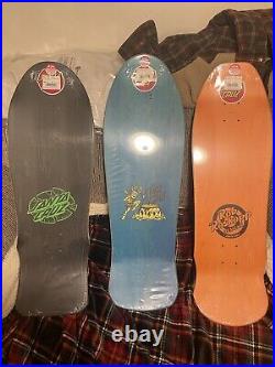 Santa cruz reissue skateboard deck set of 3