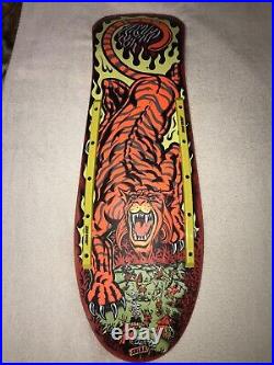 Santa cruz salba tiger reissue skateboard, rare, vintage, retro