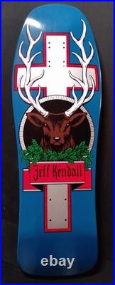 Santa cruz skateboard deck Jeff Kendall Jagermeister reissue blue