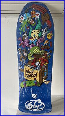 Santa cruz skateboard deck simpsons toy box grosso New With Sticker Sheet/wrap