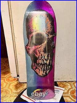 Santa cruz skateboard street creep deck Rare Powell Vision Limited Skull