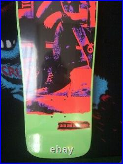 Santa cruz tom knox mint green punk skateboard deck new