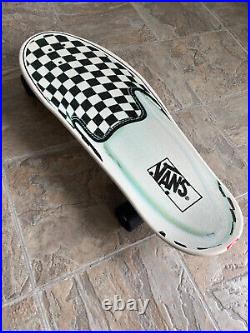 Santa cruz x vans skateboard slip-on rare complete deck
