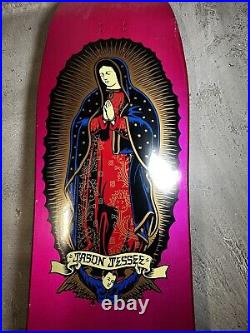 Sealed Santa Cruz Jason Jessee Pink Metallic Lady Guadalupe Skateboard Deck