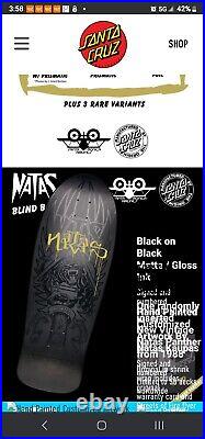 Sealed Santa Cruz SMA Natas Kaupas Blind Bag Rare Reissue Skateboard Deck