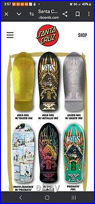 Sealed Santa Cruz SMA Natas Kaupas Blind Bag Rare Reissue Skateboard Deck