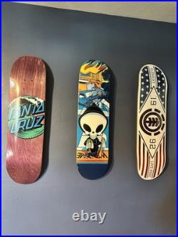 Set of 3 Skateboards Blind Car Crash Santa Cruz Element Never Skated