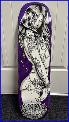 Shipyard Skates La Chica purple stain skateboard deck 8.5 Creature Santa Cruz