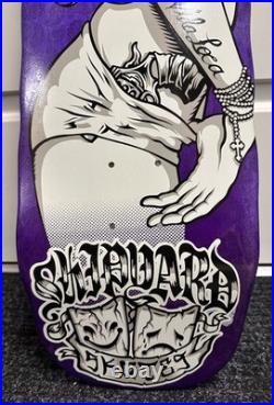 Shipyard Skates La Chica purple stain skateboard deck 8.5 Creature Santa Cruz